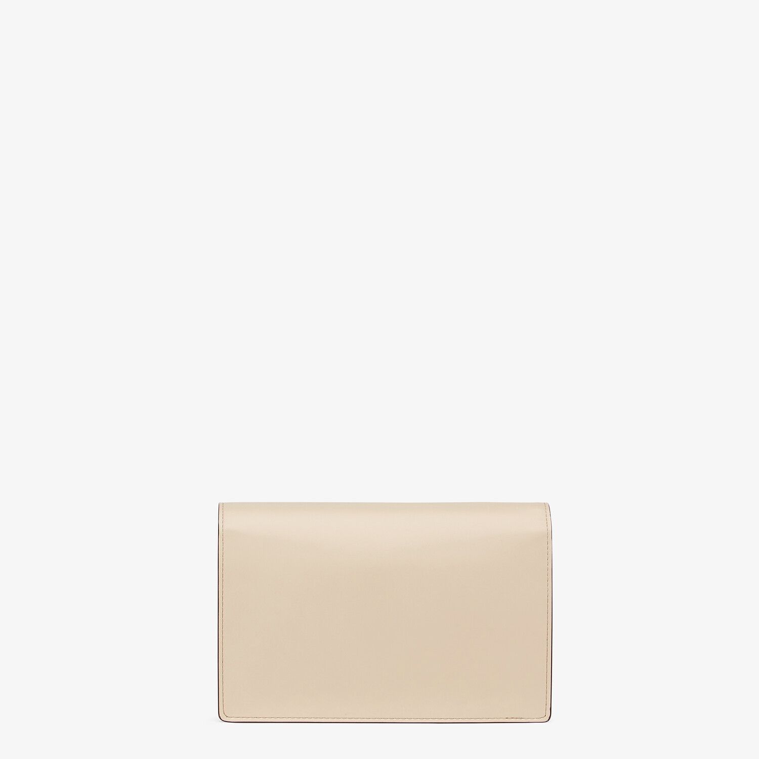 Fendi Mini Chain Strap Wallet In Nude
