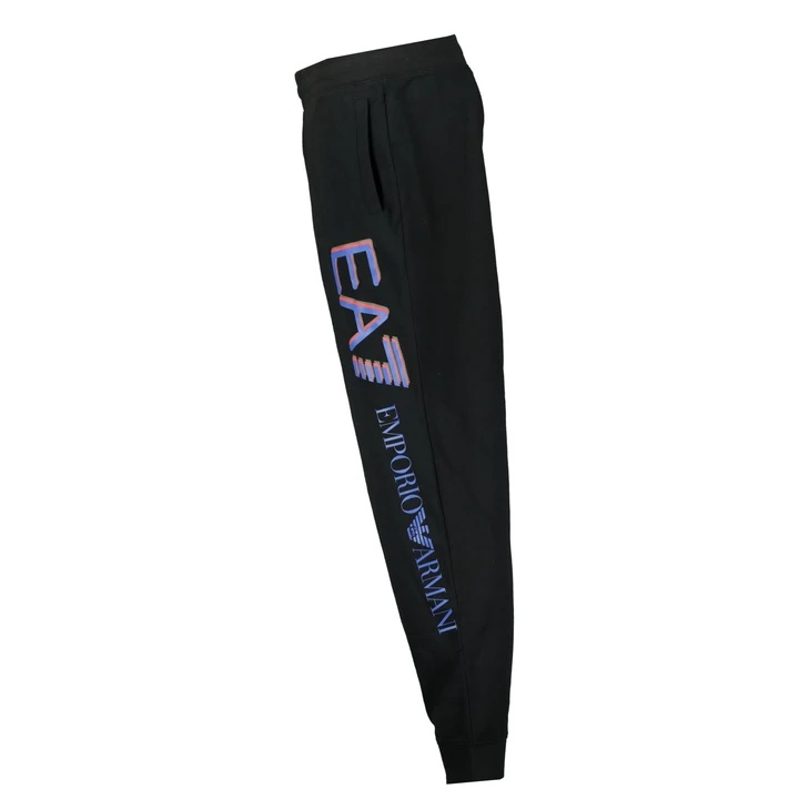 Ea7 Logo Sweatpants In Black