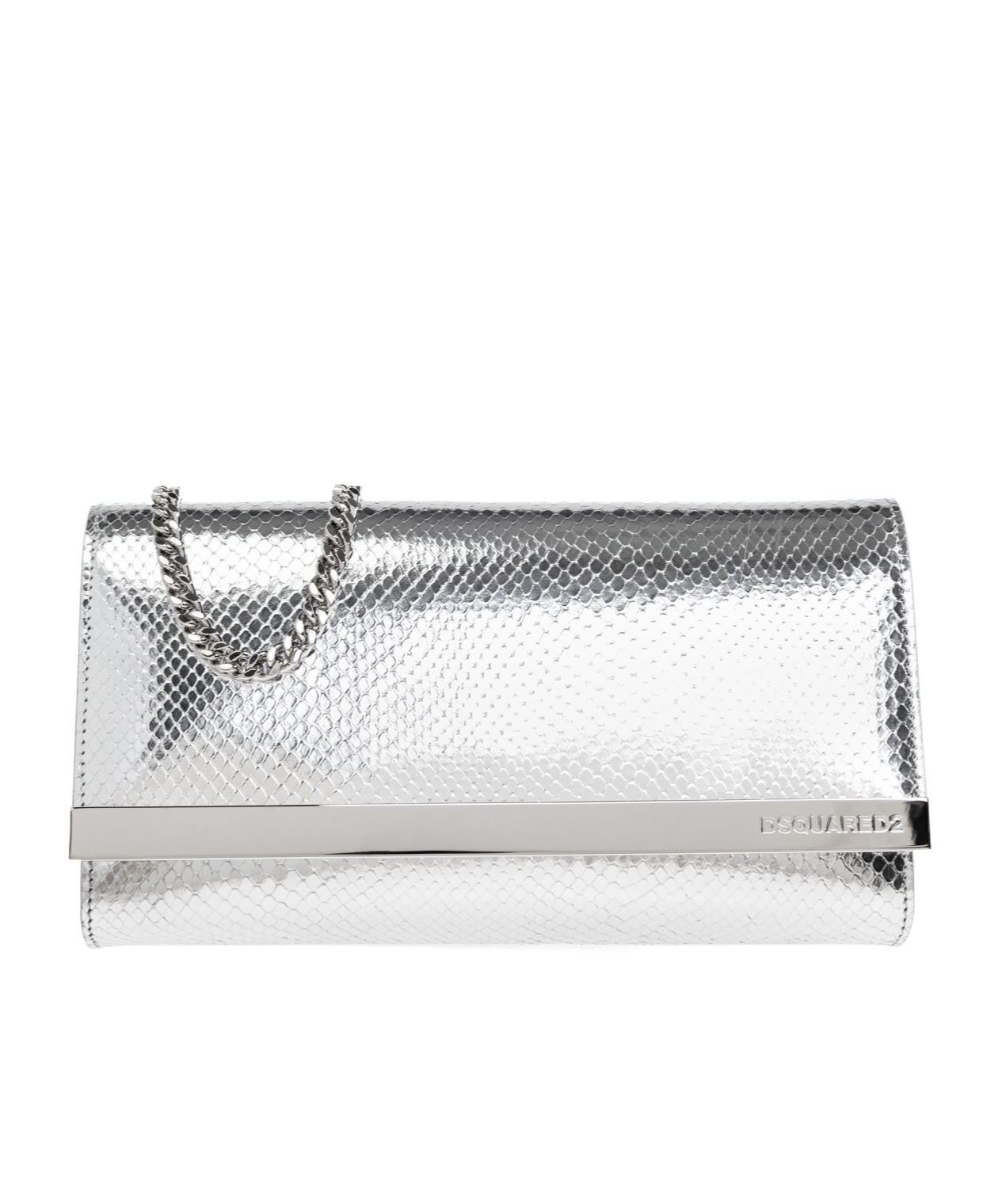 Dsquared2 Logo Clutch In White