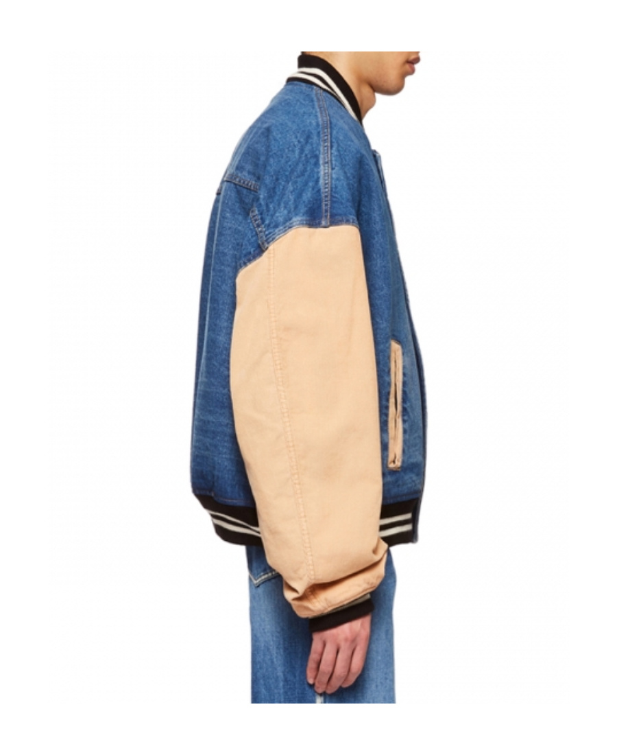 WE11 DONE DENIM VARSITY JACKET