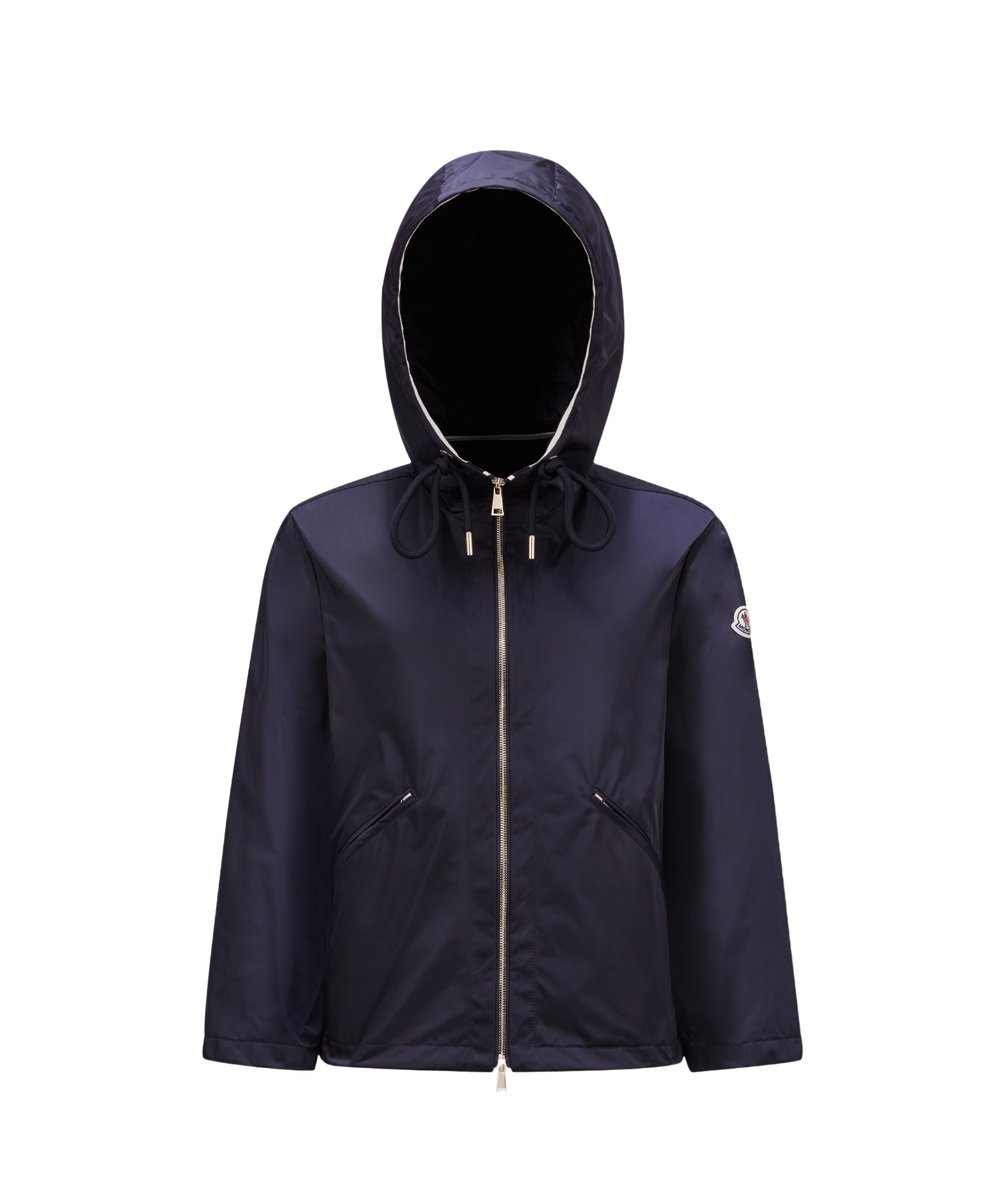 Moncler Cassiopea Hooded Jacket In Blue