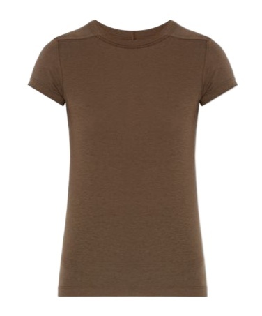 Rick Owens Level Cropped T-shirt In Green