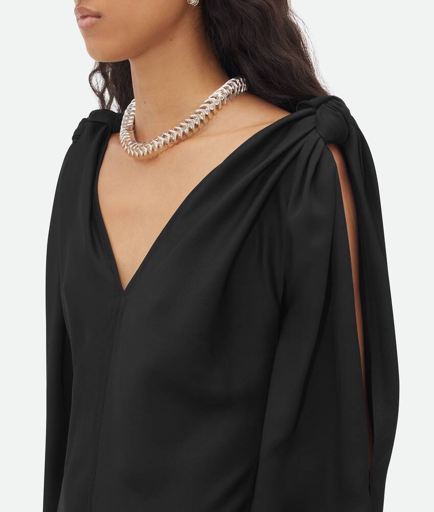 Bottega Veneta Viscose Midi Dress In Black