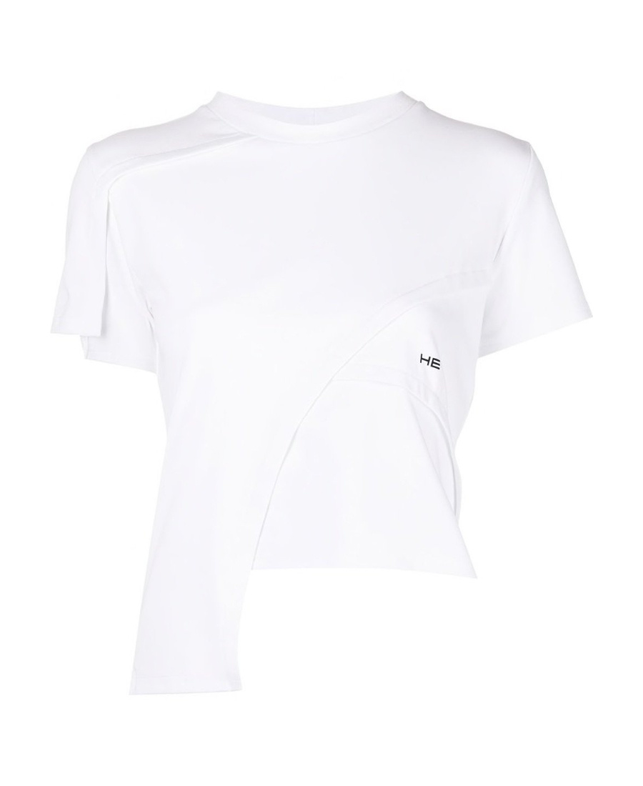 Heliot Emil Embroidered-logo Detail T-shirt In White