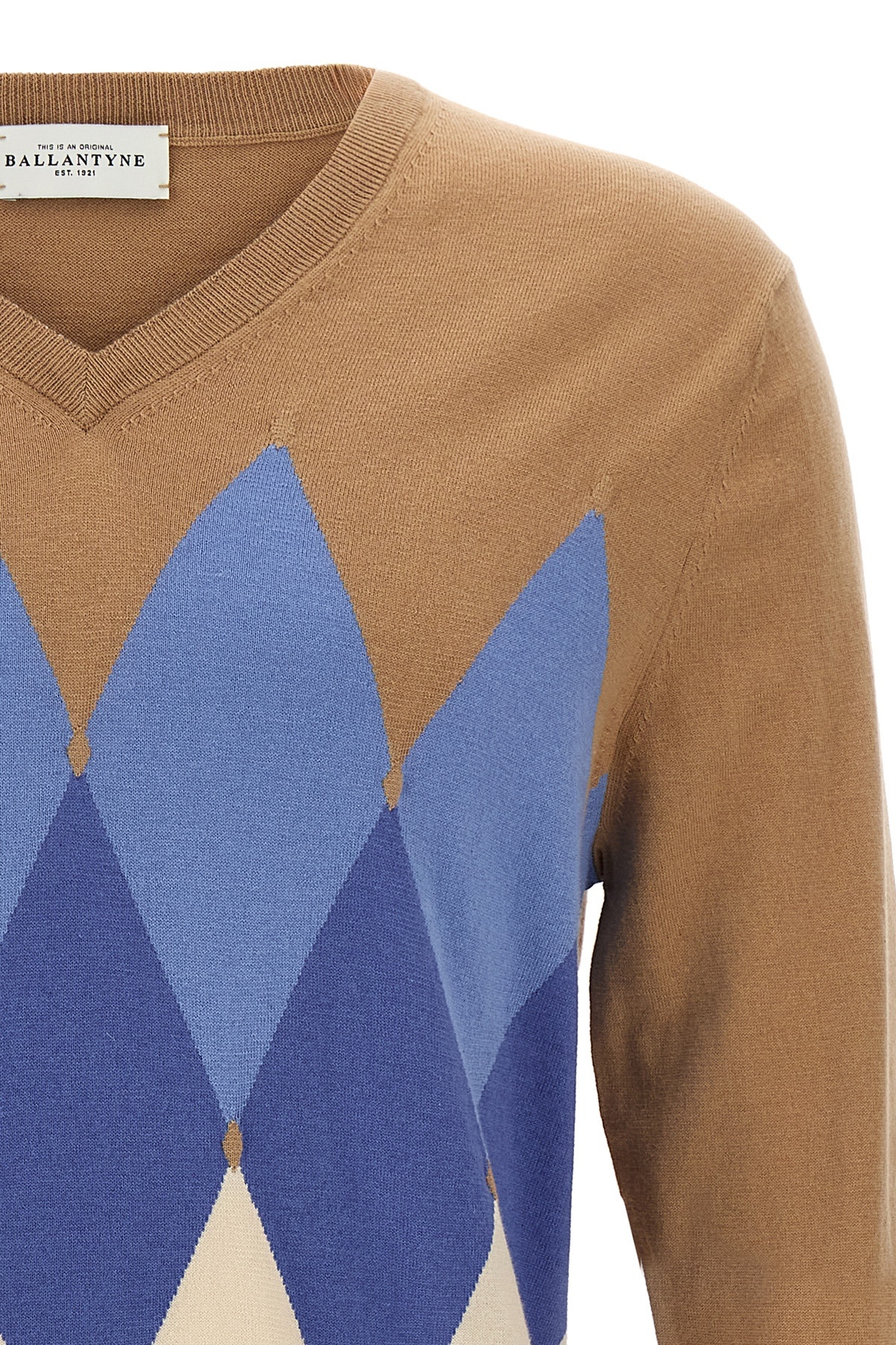 Ballantyne Argyle Sweaters And Cardigans In Brown