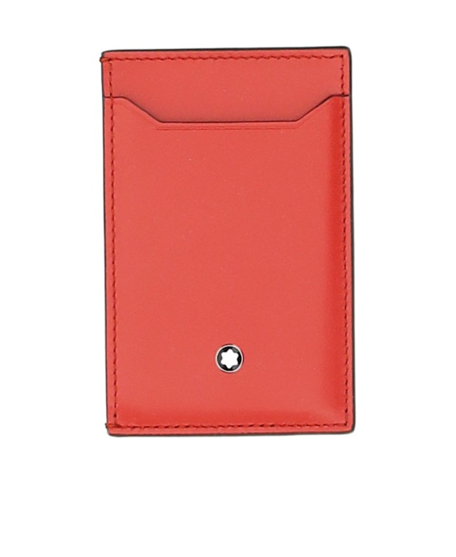 Montblanc Logo Card Bag In Red