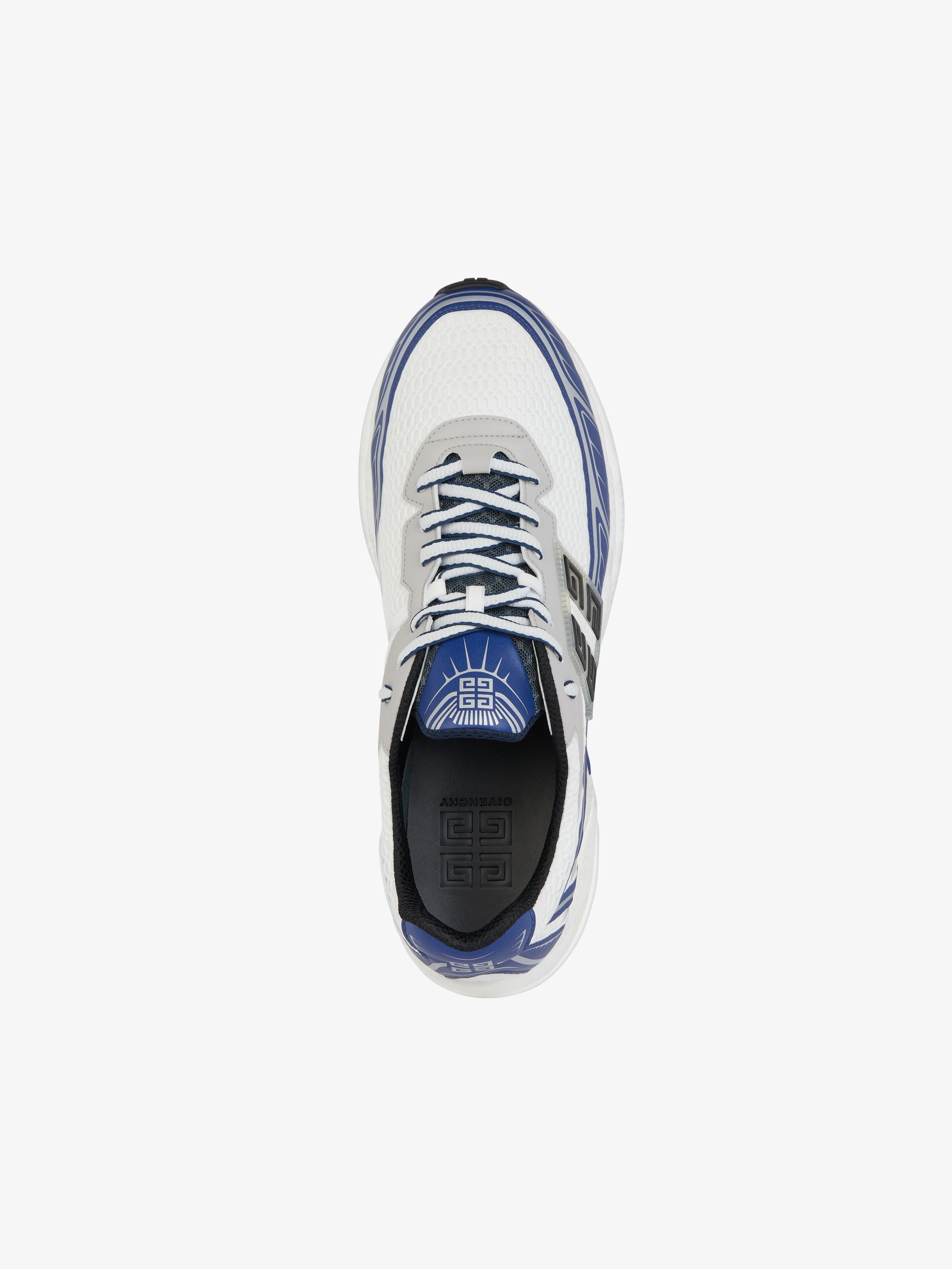 Givenchy Nfnty-52 Sneakers In Synthetic Leather And Mesh In White
