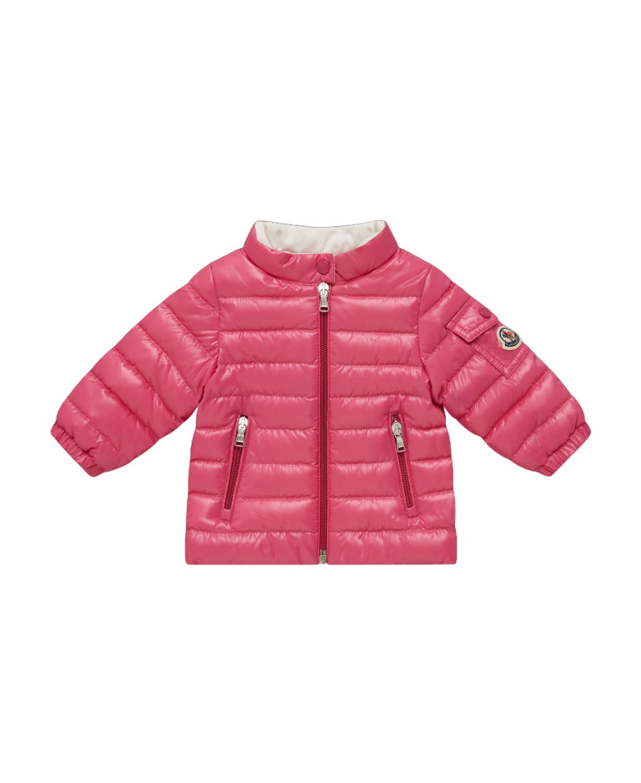 Moncler Paulas Zipper Down Jacket In Pink
