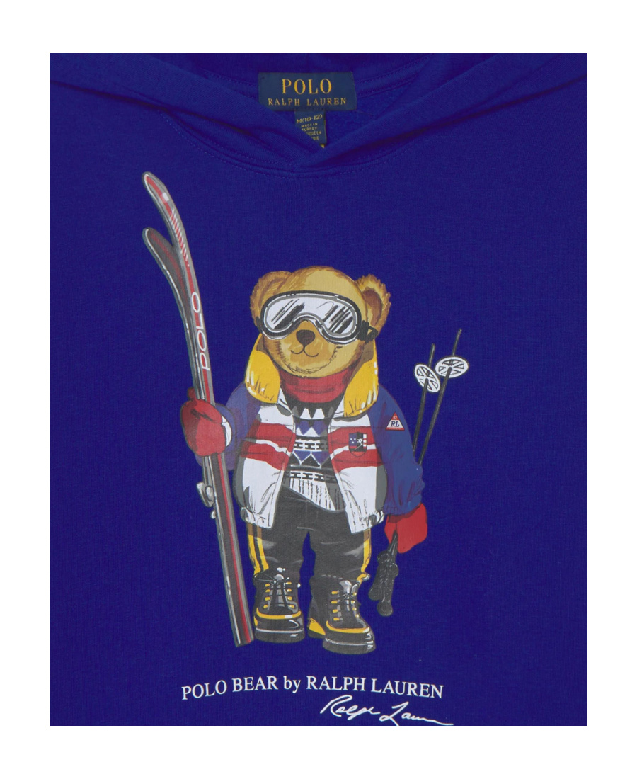 Polo Ralph Lauren Sweatshirt With Hood And Logo In Blue