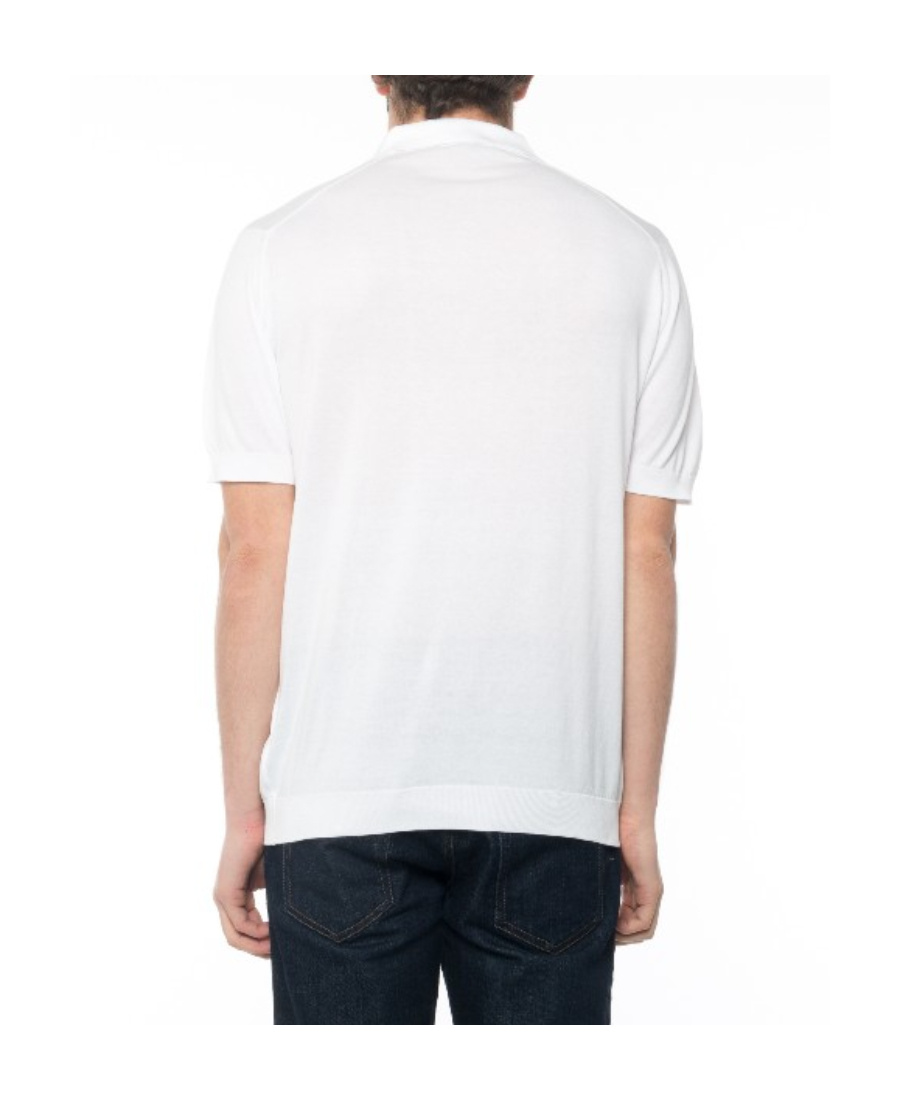 John Smedley Noah Skipper Collar Shirt Ss In White