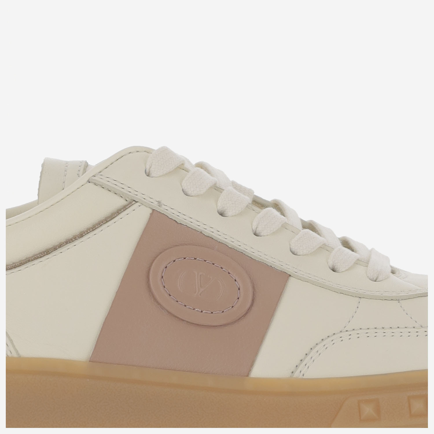 Shop Valentino Upvillage Crosta Sneakers In Nude
