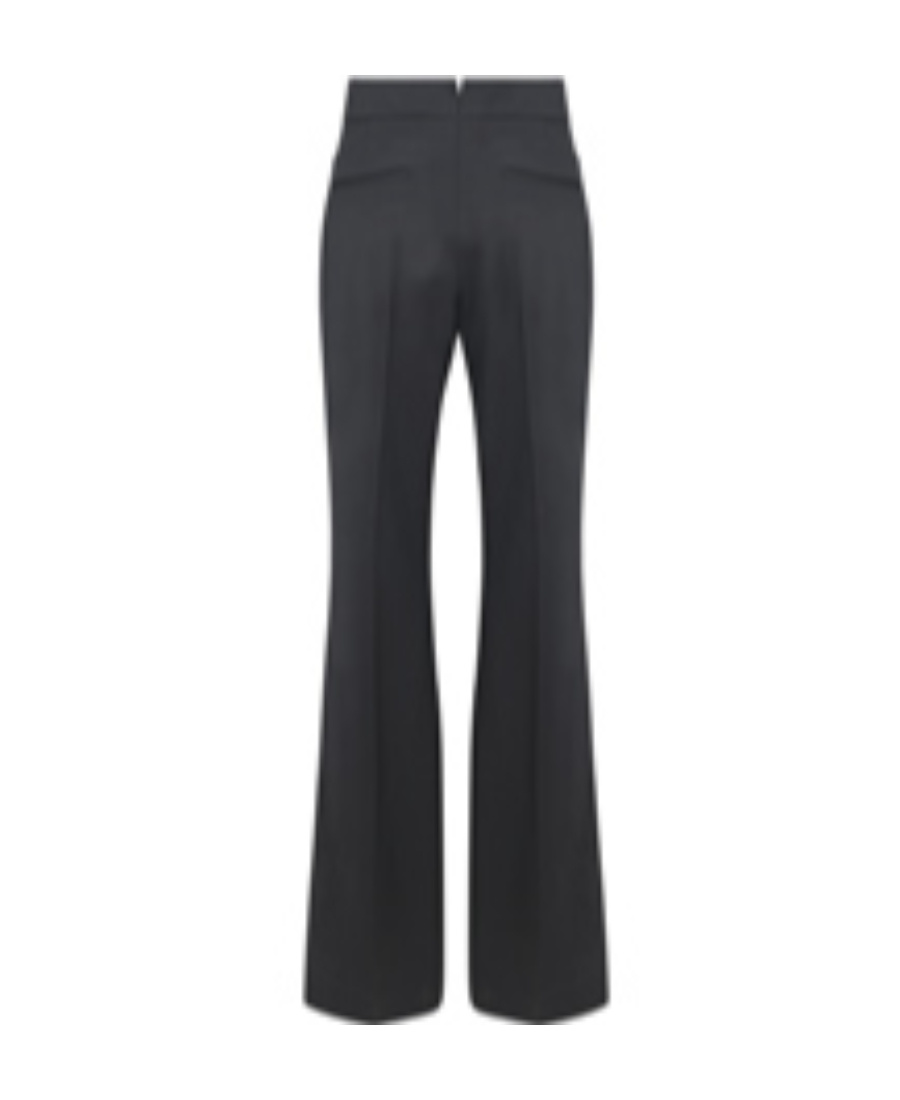 Tom Ford High-waisted Flared Wool Trousers In Black