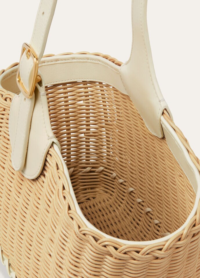 Loro Piana Bobbin Bucket Bag Wicker