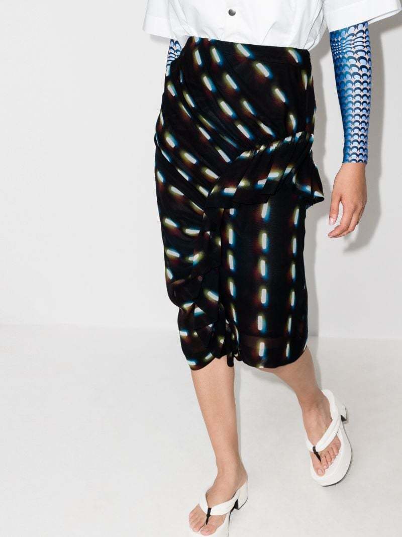 Dries Van Noten Pattern Skirt In Black
