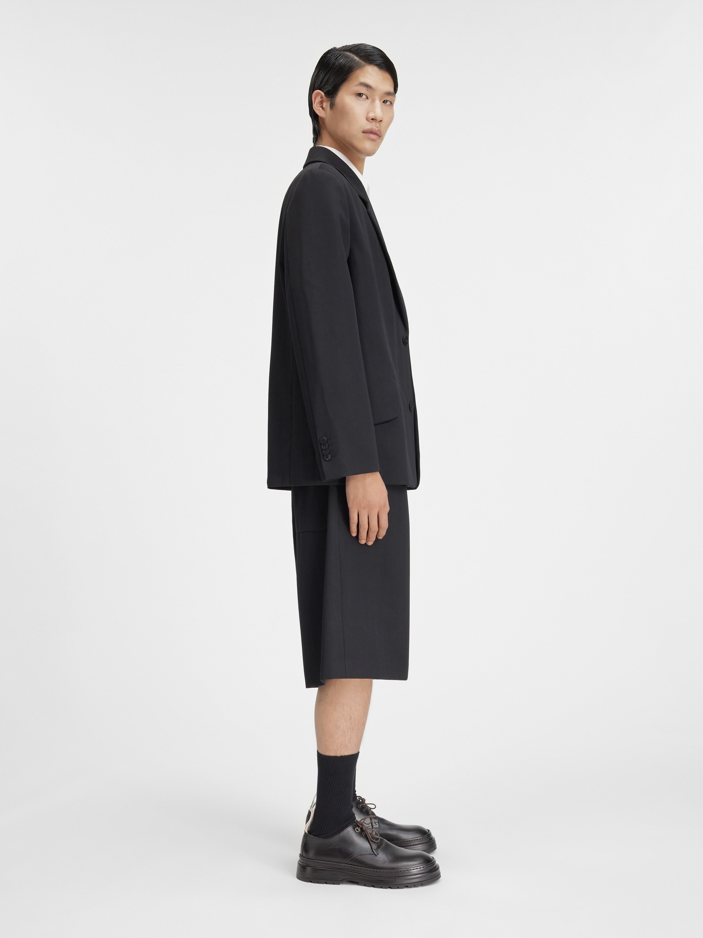 Jacquemus Single-breasted Wool Suit Jacket In Black