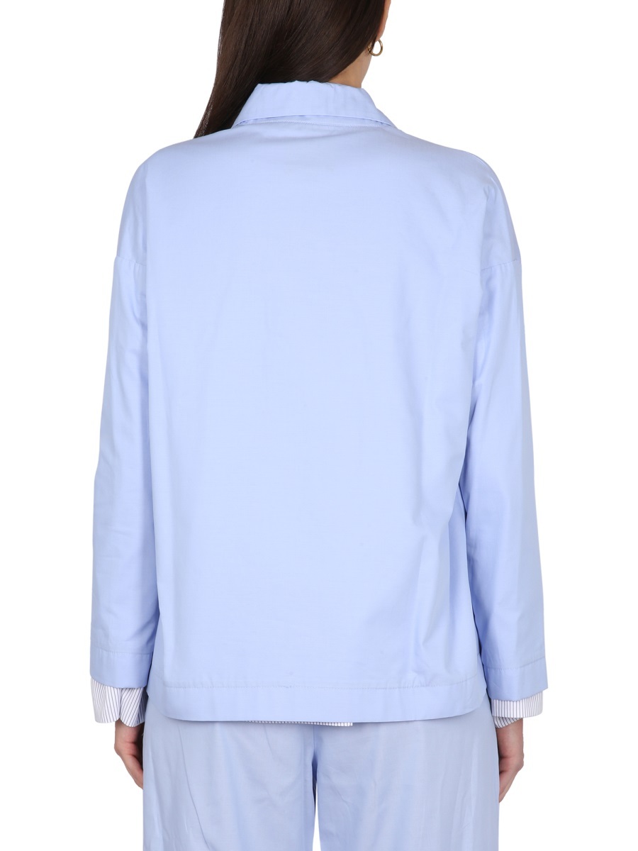 Jejia Charlotte Double-breasted Blazer In Blue
