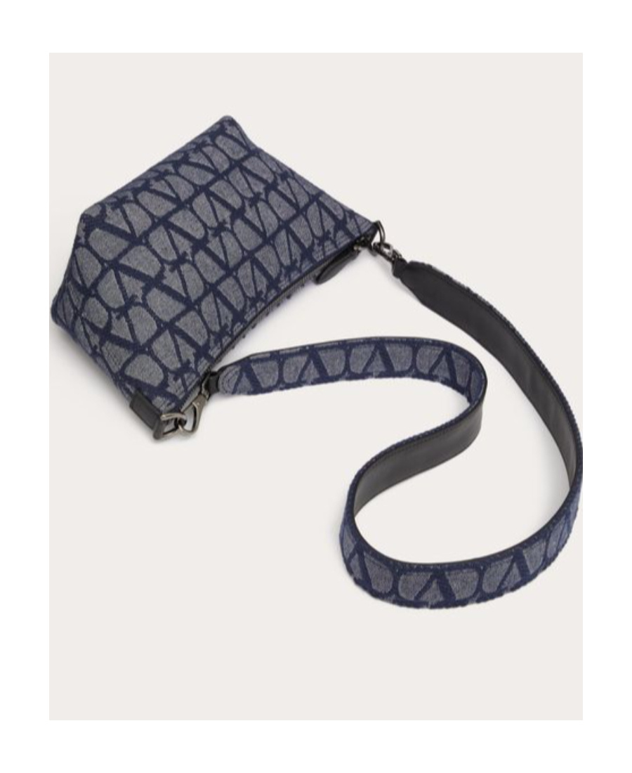 Valentino Toile Iconographe Denim Tote Bag In Black