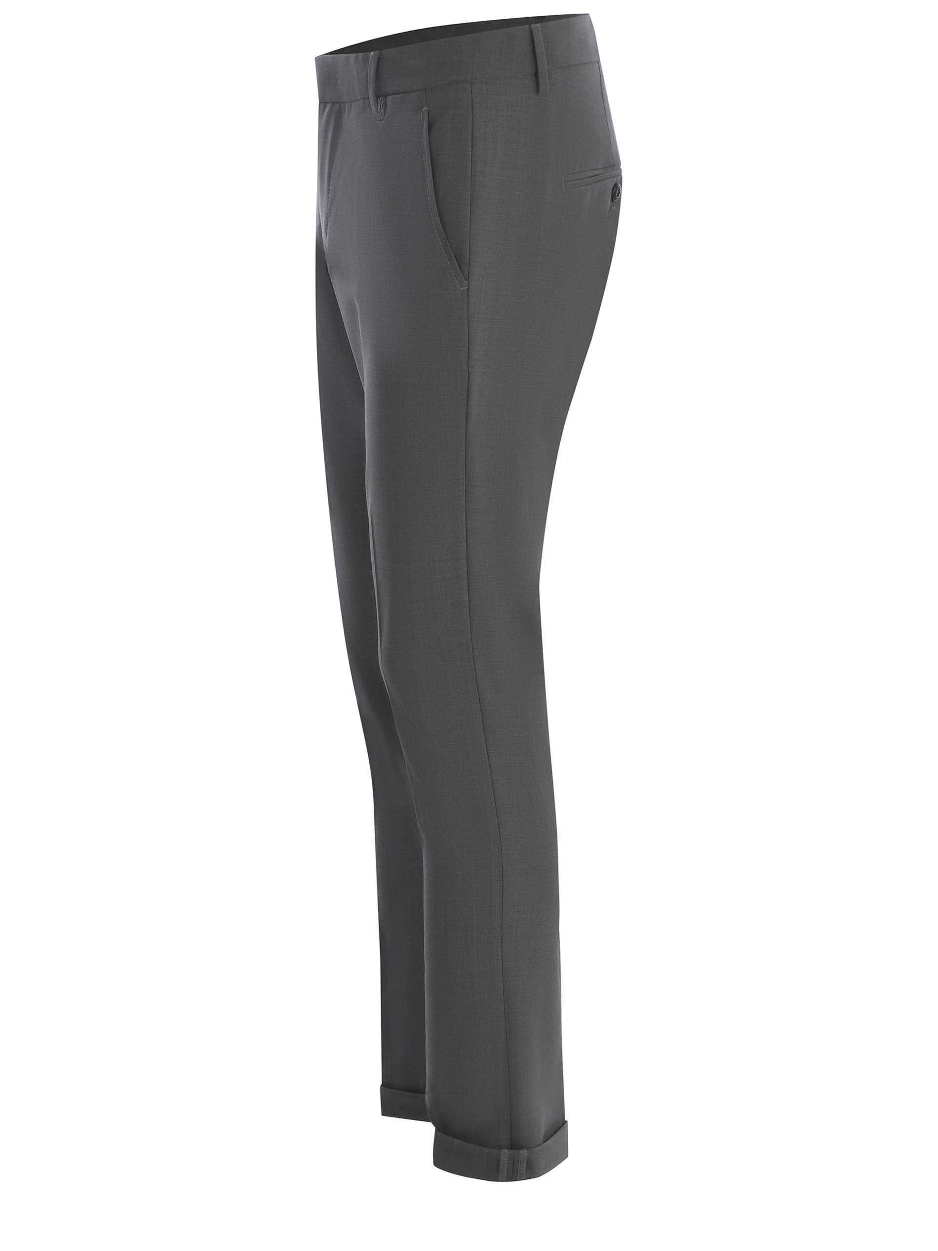 Dondup Concealed Trousers In Gray