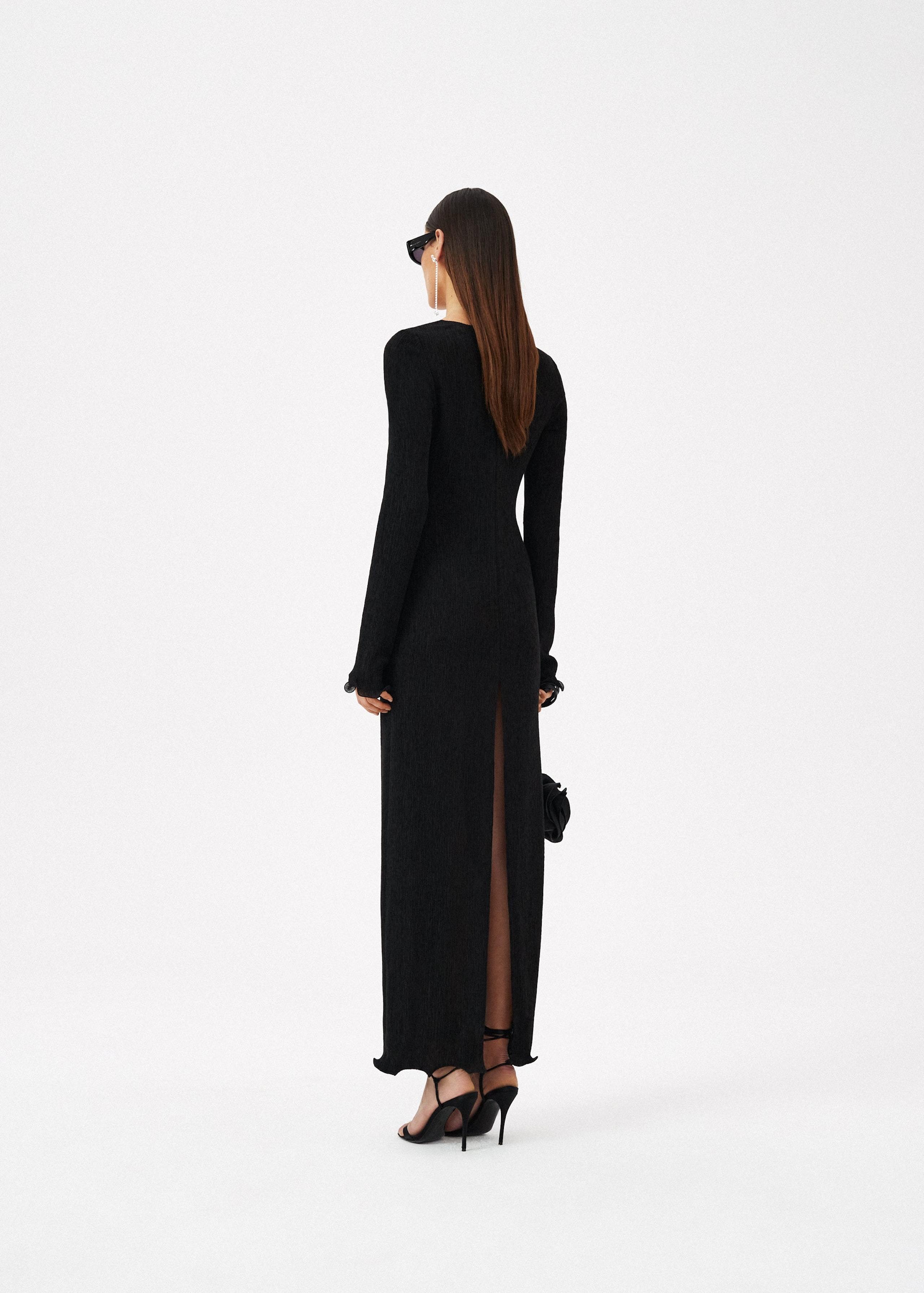 Magda Butrym Crepe Dress In Black