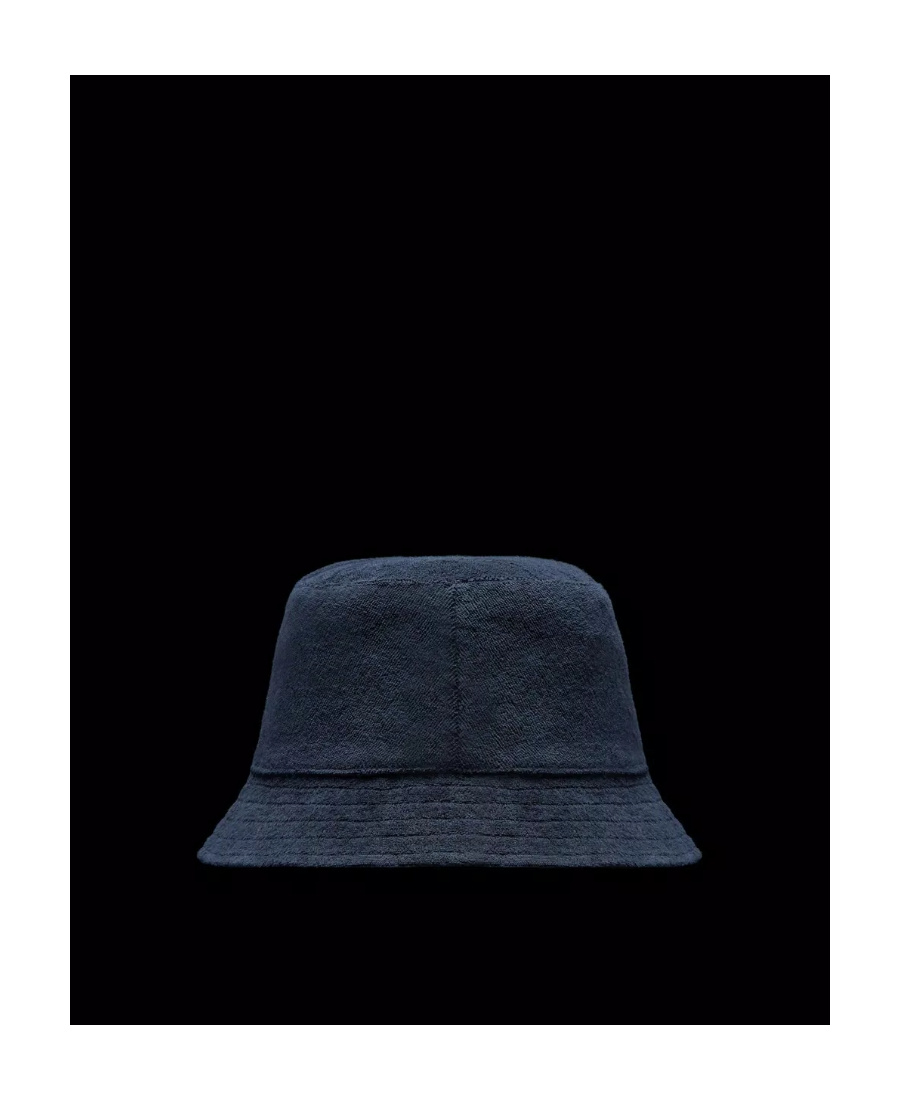 Moncler Logo-patch Bucket Hat In Blue