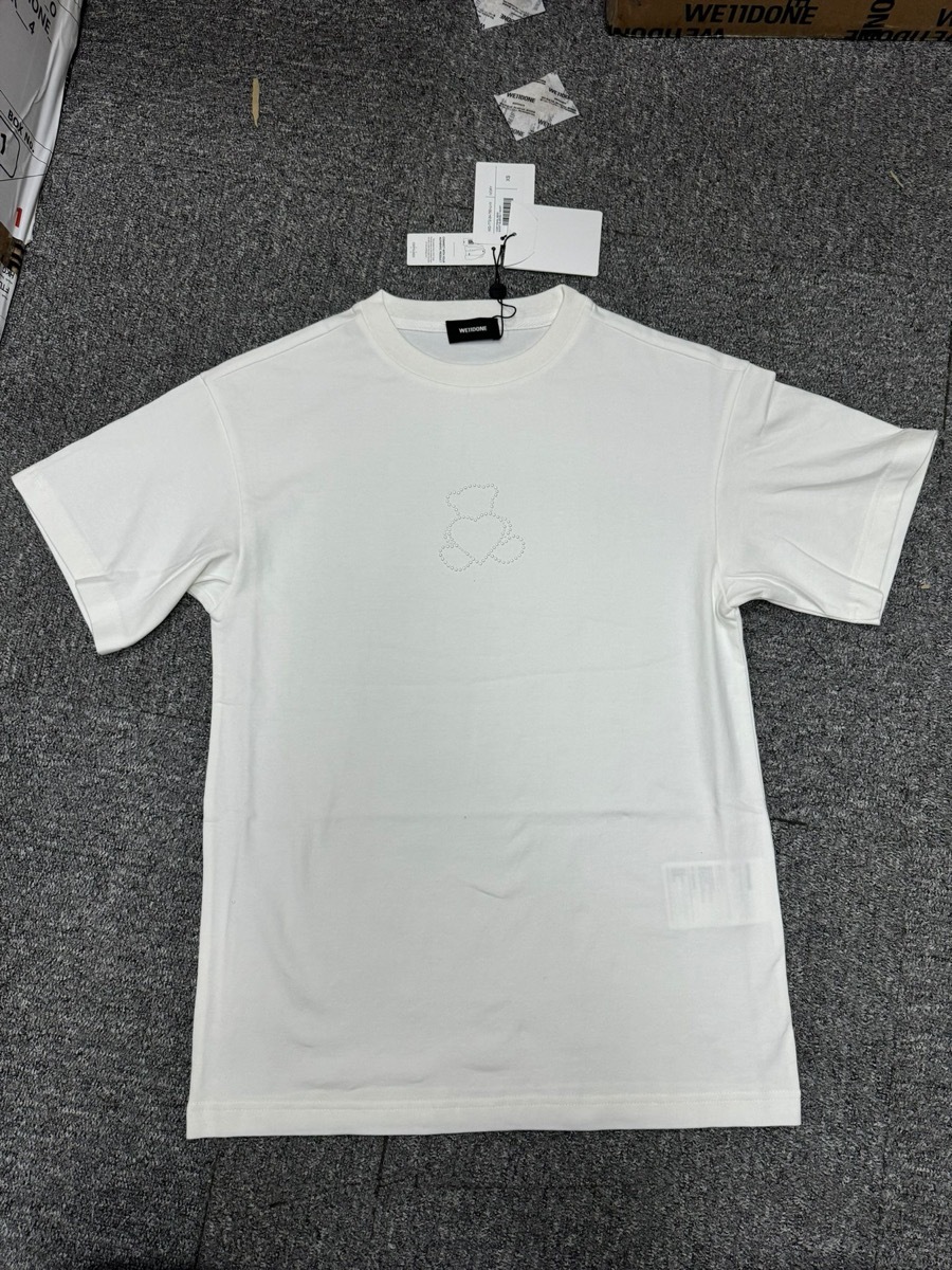 We11 Done Pearl Bear T-shirt In White