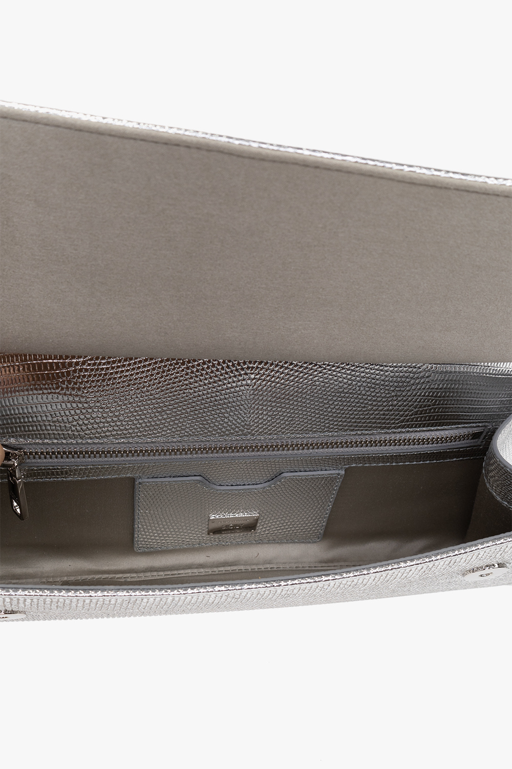 Dolce & Gabbana Kim Dolcegabbana Sicily Metallic Bag In White