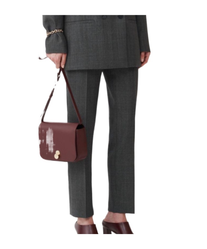 Fabiana Filippi Creased Straight-leg Pants In Gray