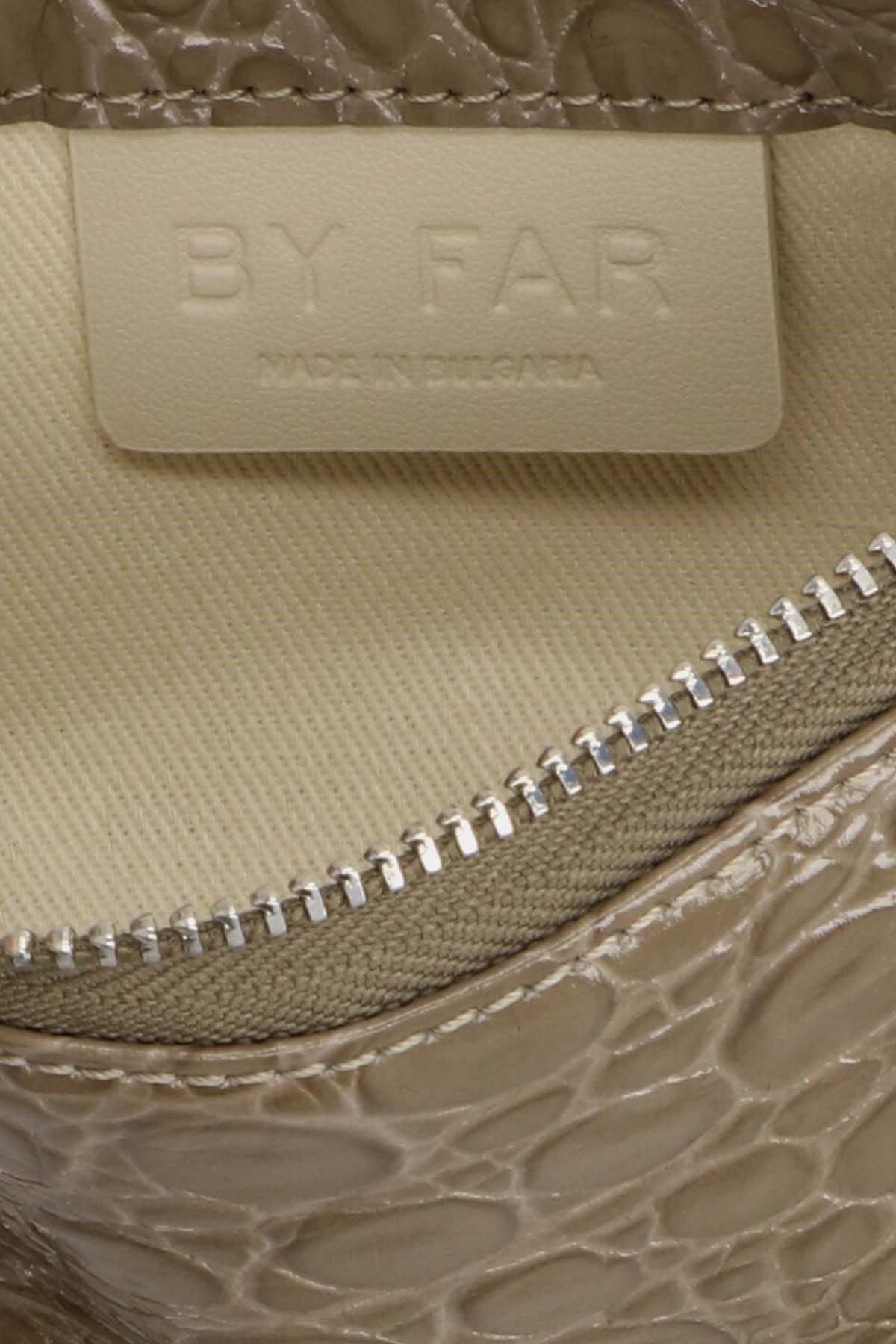 By Far Rachel Embossed Chain Detailed Mini Shoulder Bag