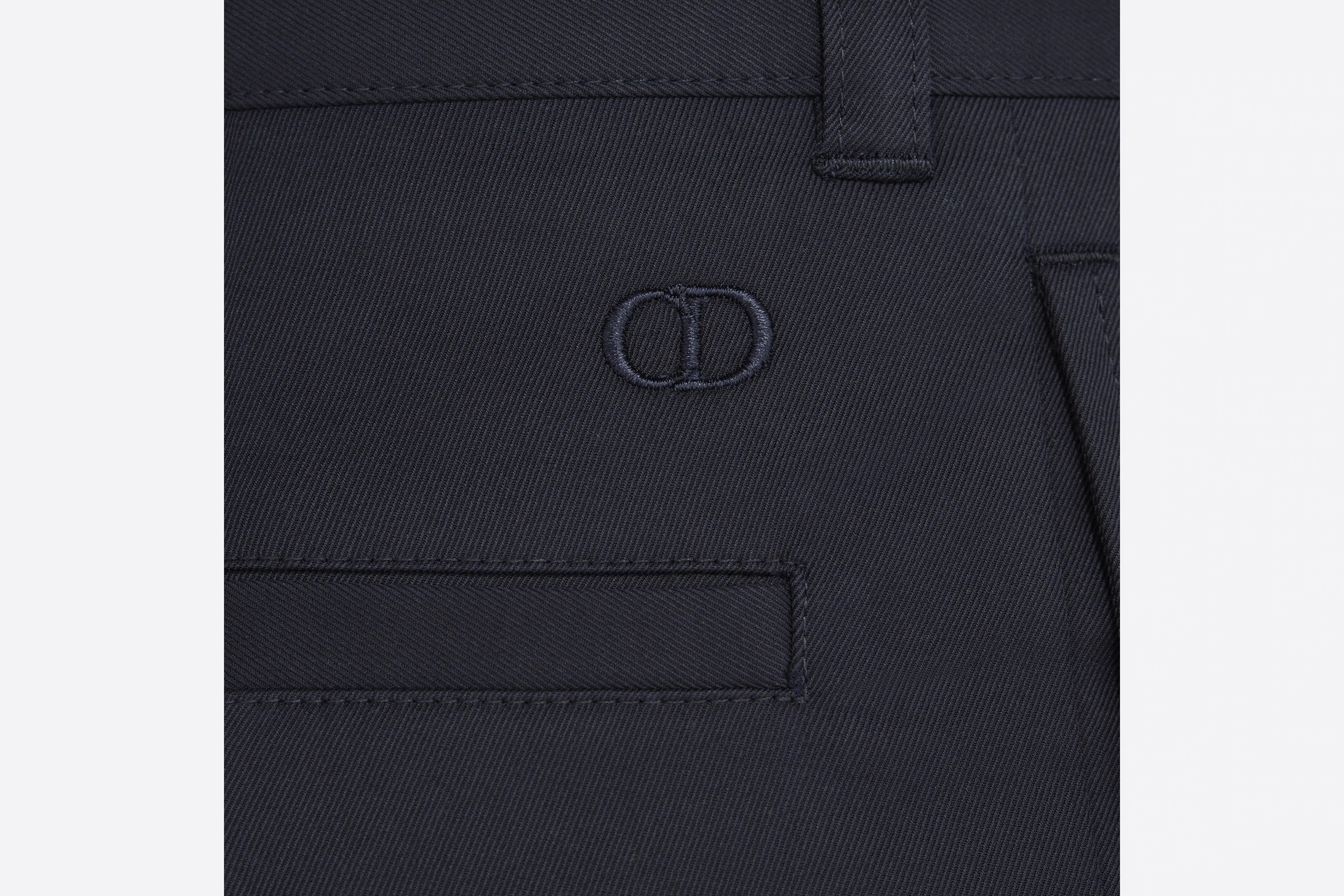Dior Denim Dress Trousers In Black