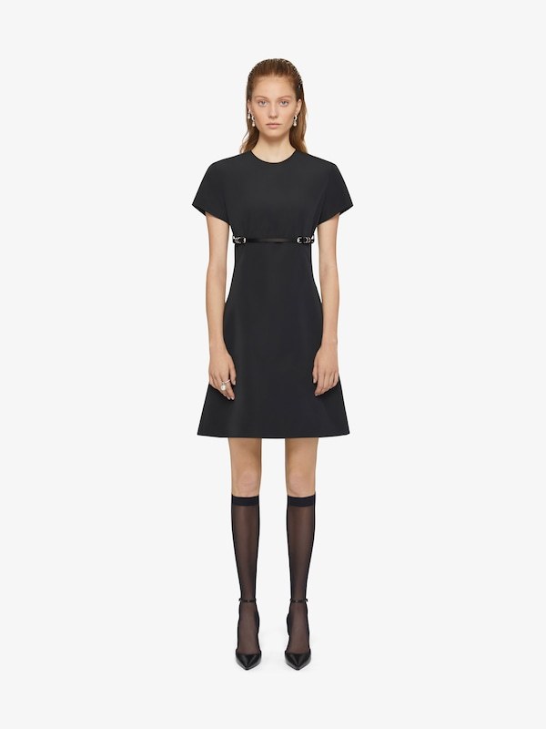 Givenchy Voyou Dress In Cotton Taffetas In Black
