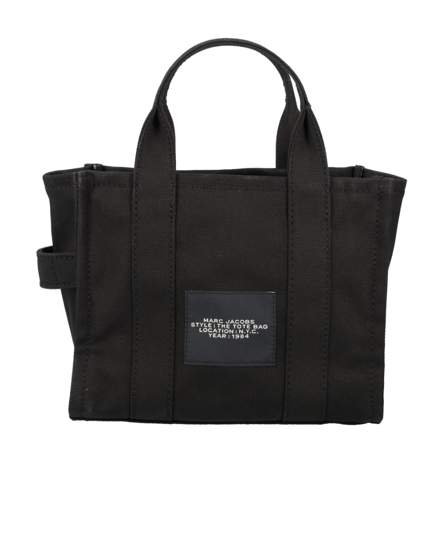 Marc Jacobs 'traveler Handbag' Black Mini Tote Bag With Logo In Black