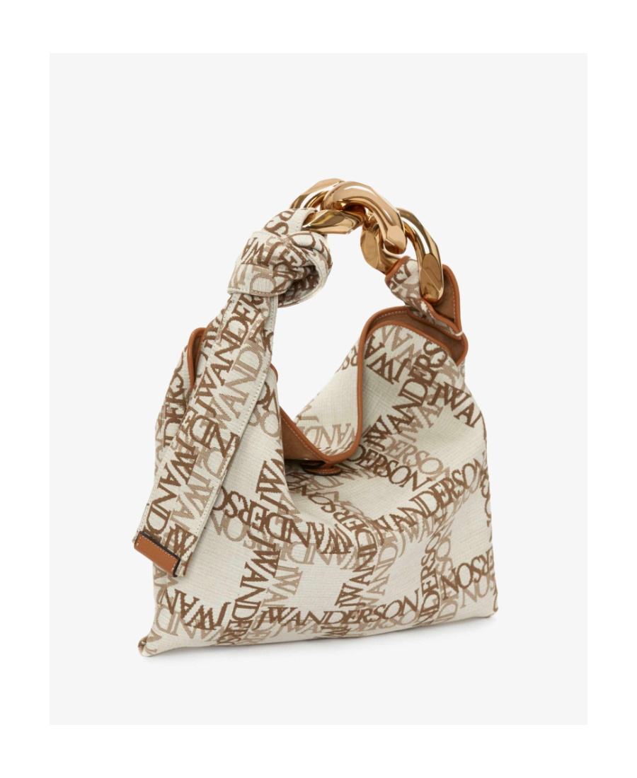 Jw Anderson Small Chain Shoulder Bag In Nude