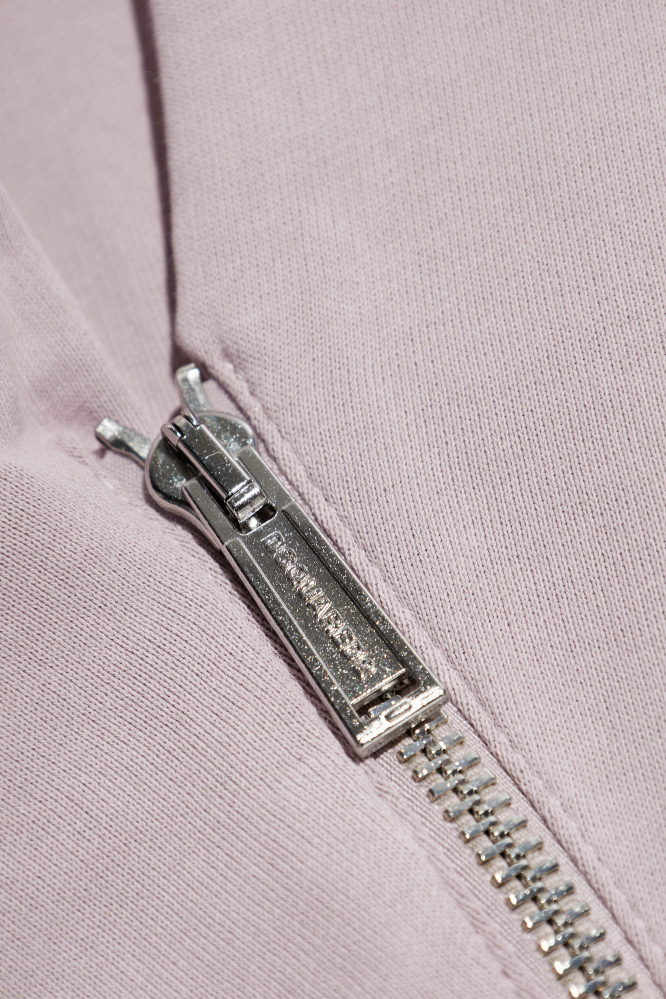 Dsquared2 Logo-embroidered Zip-detailed Sweatshirt In Purple