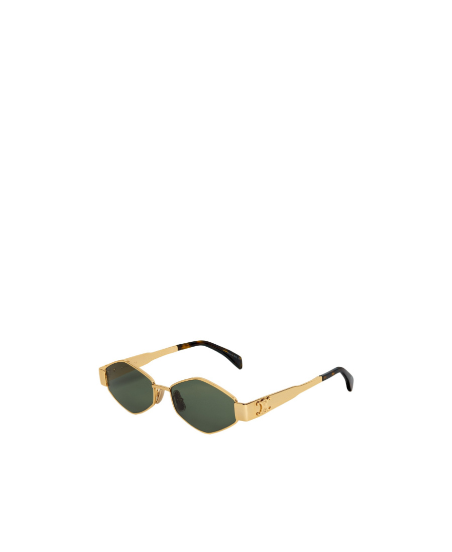Celine Women Triomphe Metal 02 Sunglasses In Green