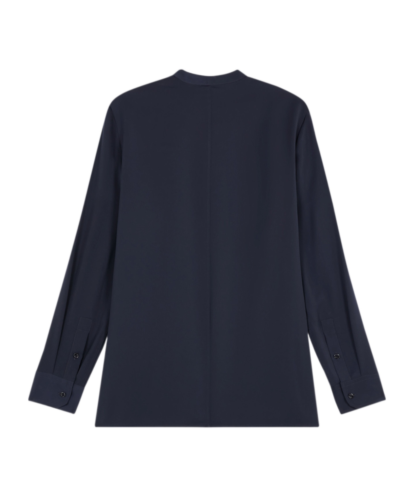 MAISON KITSUNÉ PLEAT-DETAIL COLLARLESS SHIRT