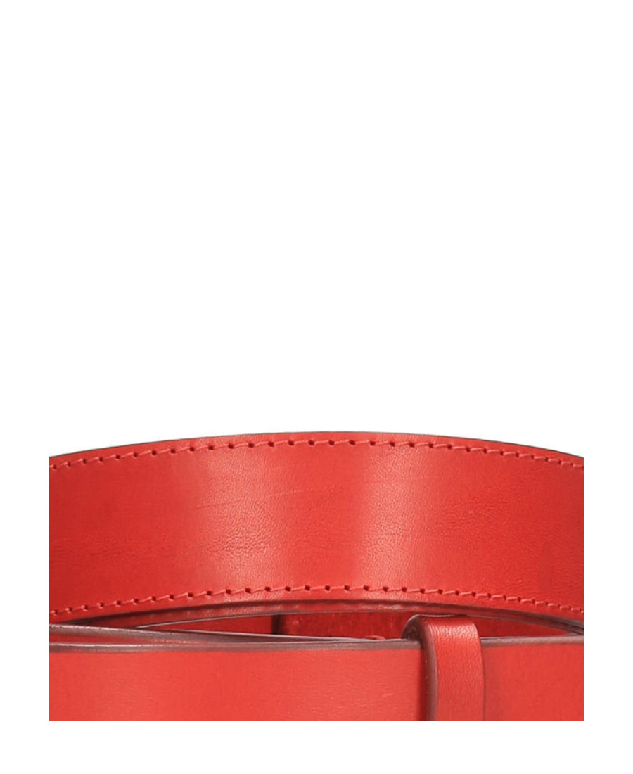 Orciani Logo Belt In Red