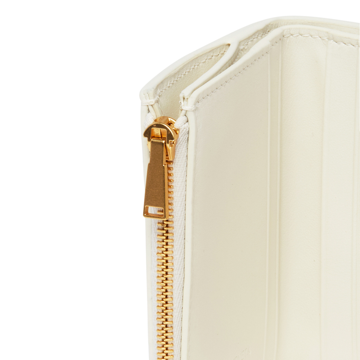 Bottega Veneta Logo Wallet In White