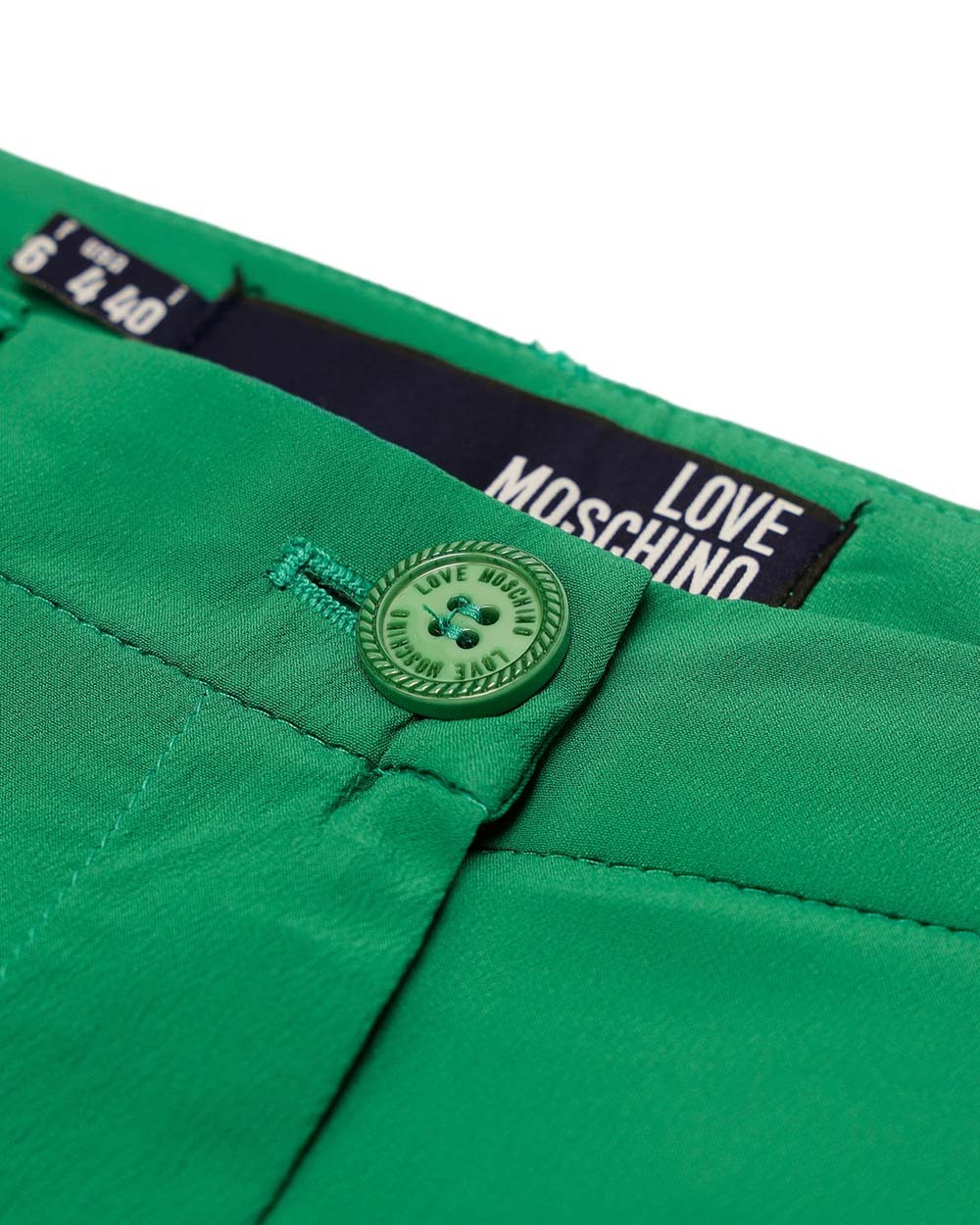 Moschino Logo Detail Shorts In Green