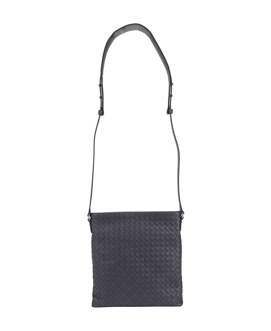 Bottega Veneta Woven Zipper Logo Satchel In White