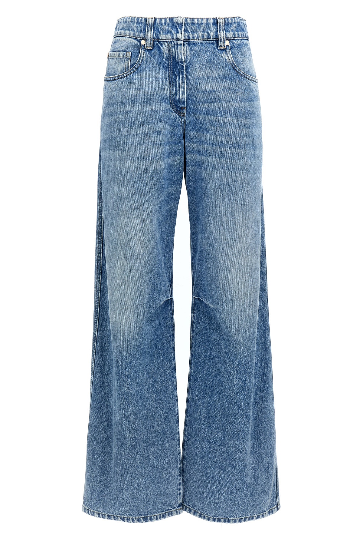 Brunello Cucinelli Belt-loop Jeans In Blue