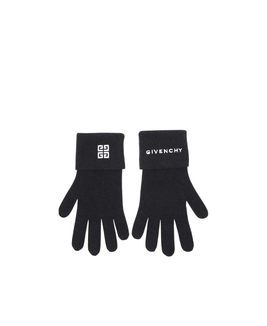 Givenchy Split Finger Gloves In Black