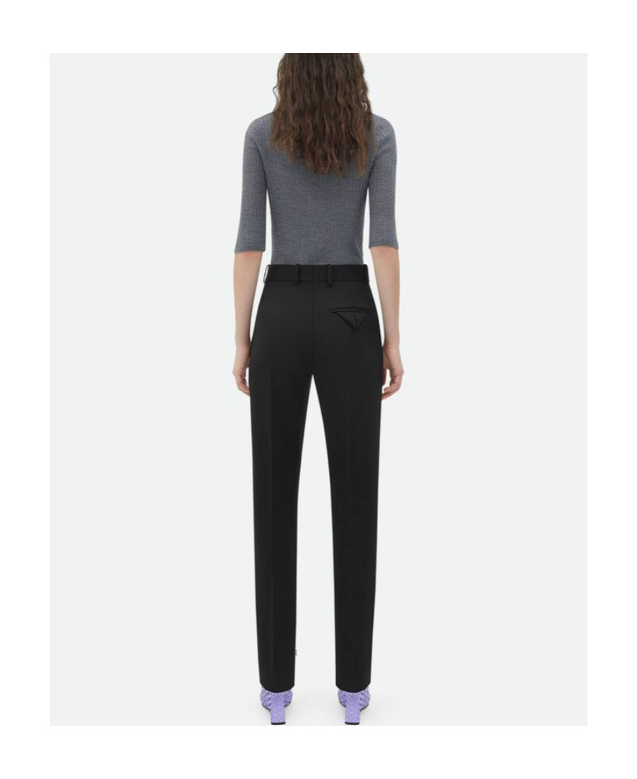 Bottega Veneta Sartorial Wool Dress Trousers In Black