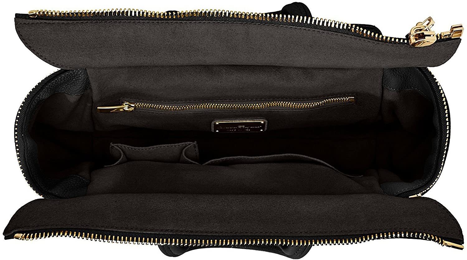 Ferragamo Black Logo Details Handbag In Black