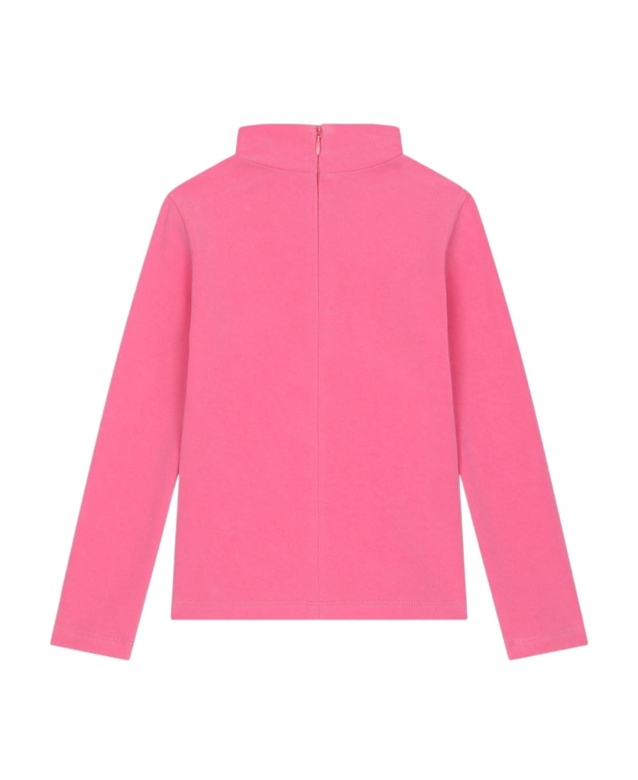 Dolce & Gabbana Zip-up Mock Neck Sweater In Pink