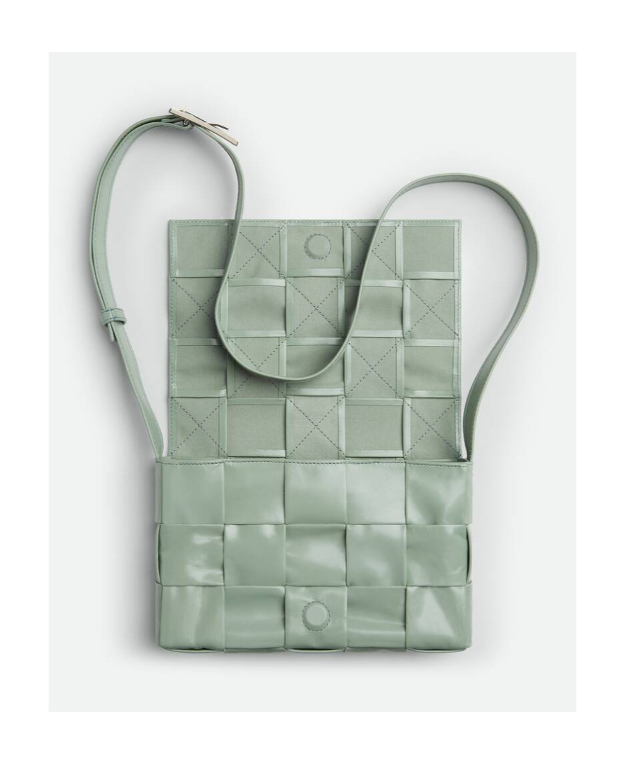 Bottega Veneta Medium Cassette Crossbody Bag In Gray