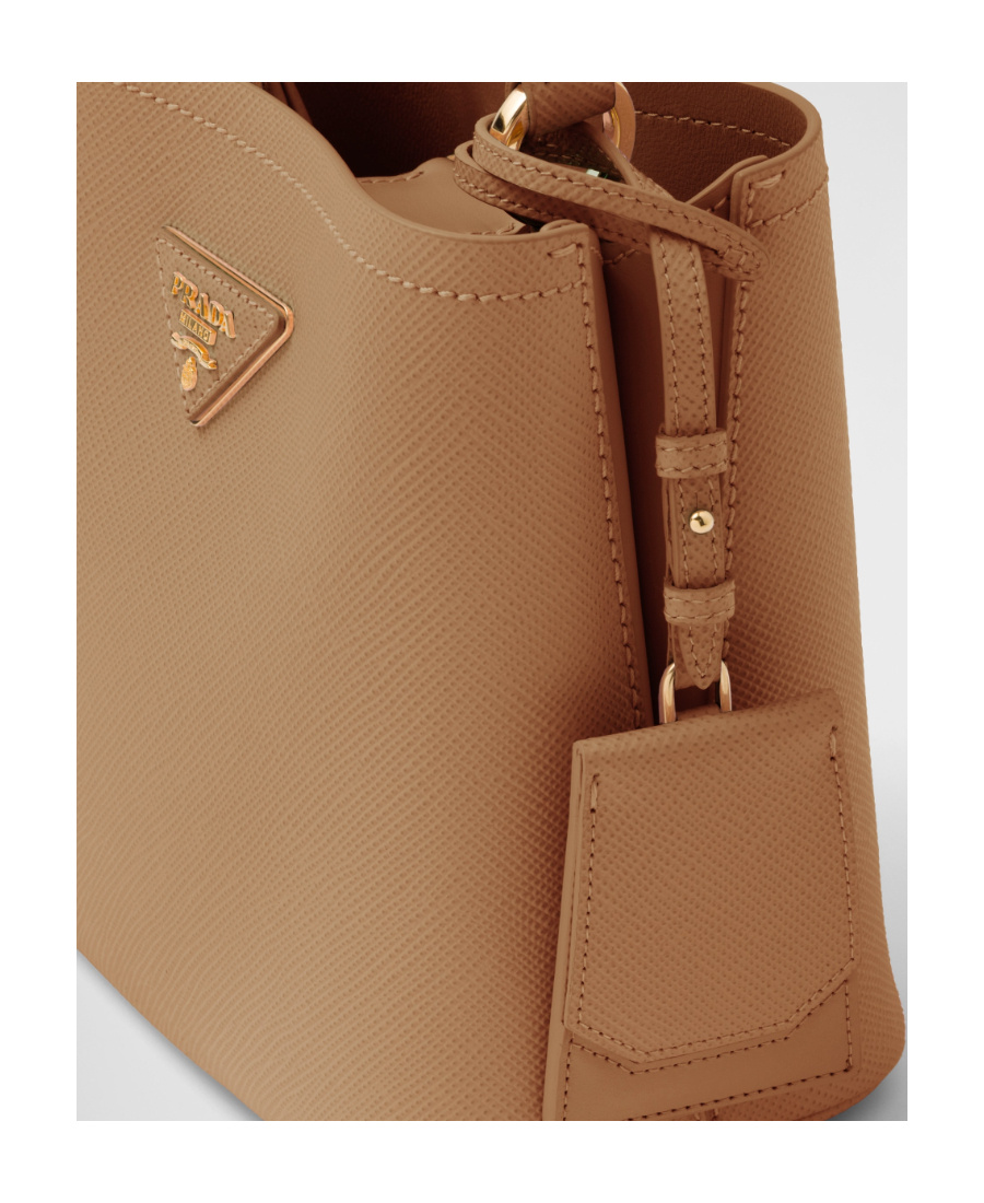 Prada Medium Panier Tote Bag In Brown