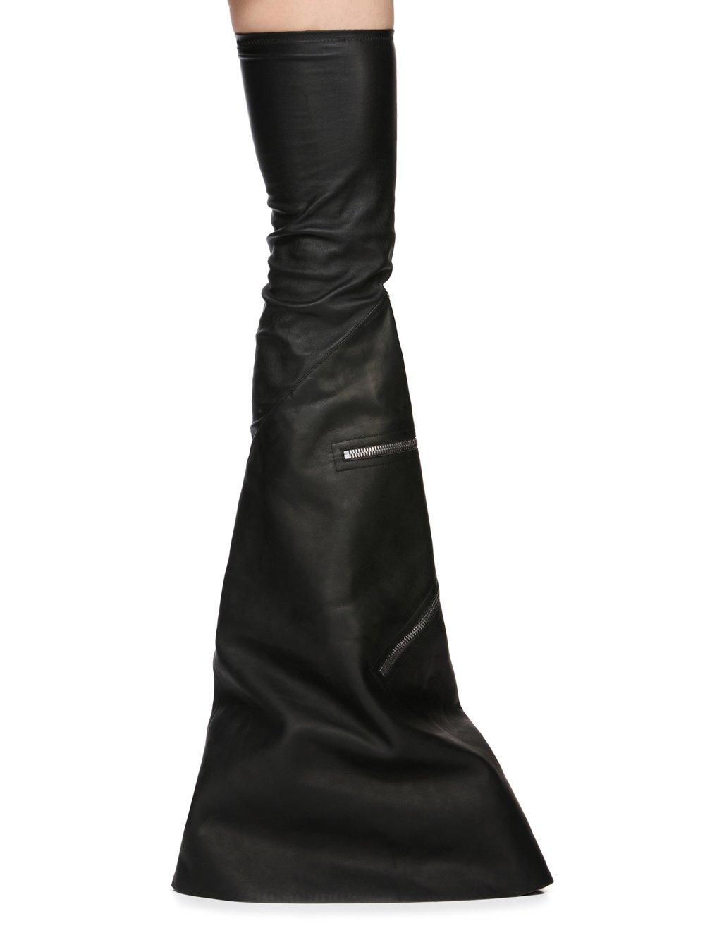 Rick Owens Trumpet-shaped Boots In Black