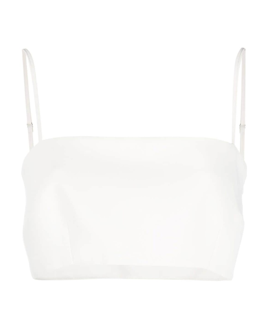 P.A.R.O.S.H SQUARE NECK CROPPED TOP 