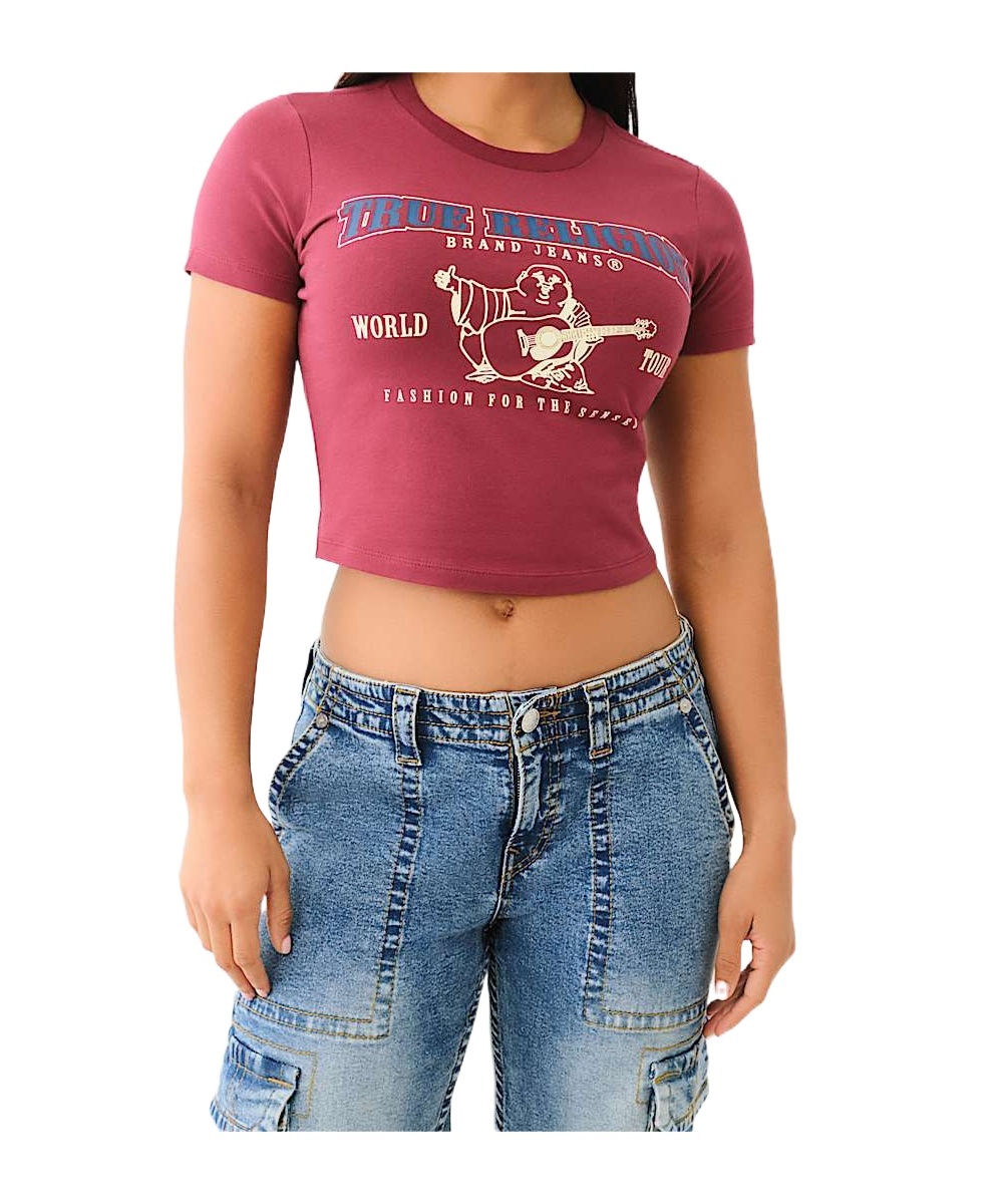 TRUE RELIGION WORLD TOUR LOGO BABY TEE