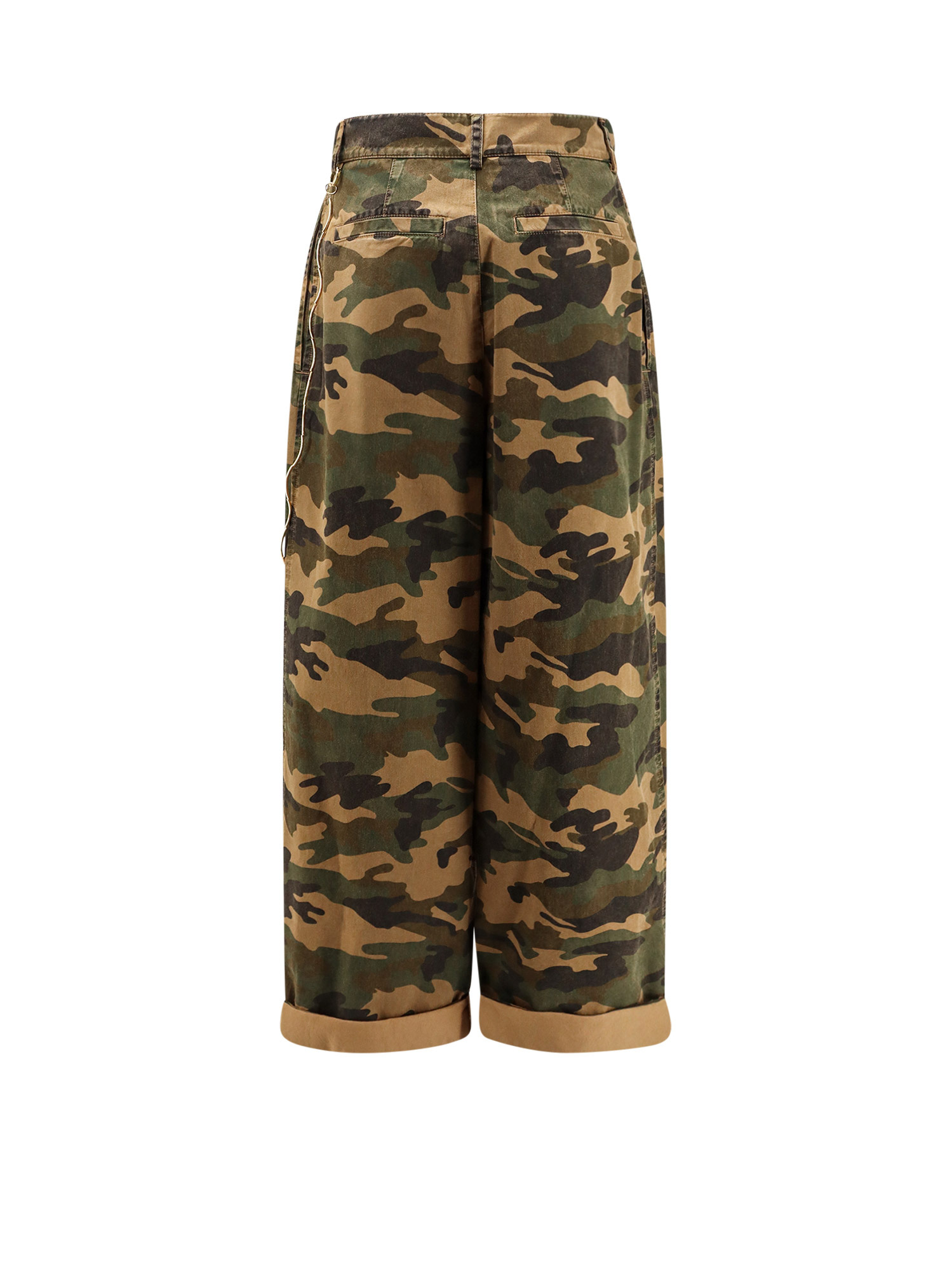 Darkpark Danielle Pants In Camouflage Cotton In Green